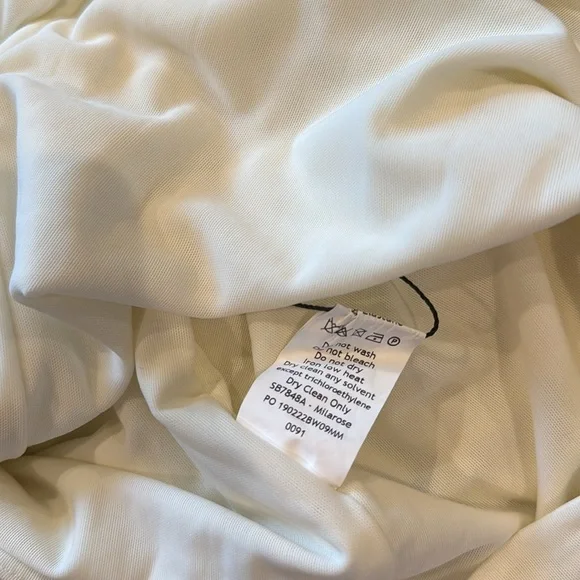 NWOT House of CB Milarose White Mesh Cut Out Corset Midi Dress sz M - Picture 11 of 13